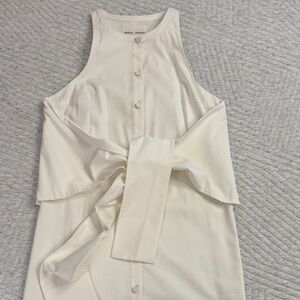 Misha Nonoo Sleeveless White Mini Dress